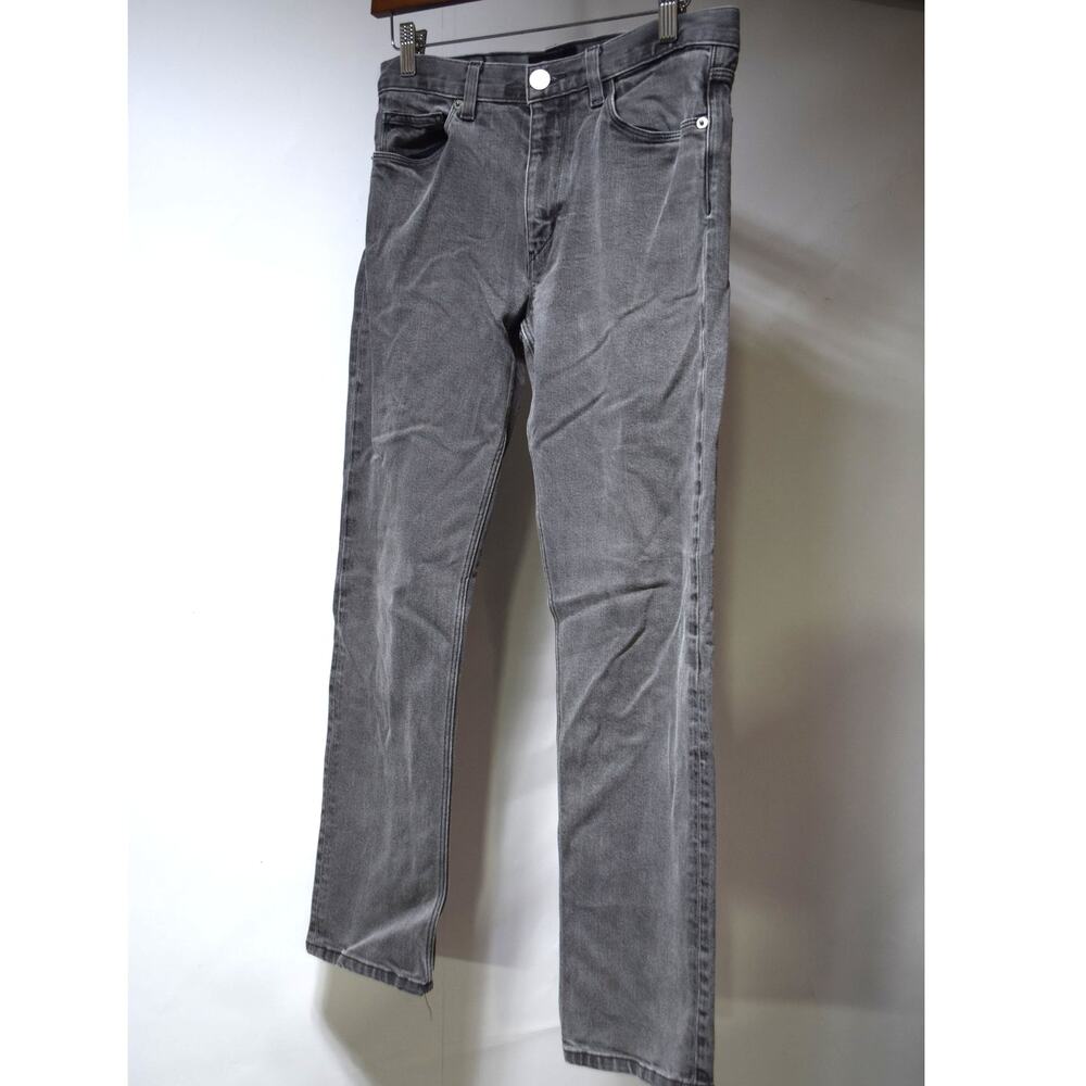 Theory Men’s Raffi Gray Washed Denim Jeans Size 28 Slim Straight
